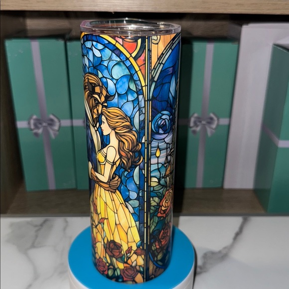 20oz Beauty and the Beast Tumbler - Picture 4 of 4